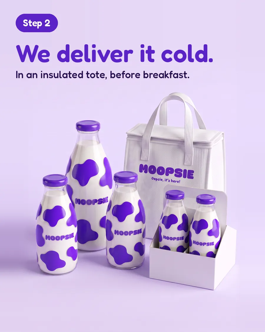 Step 2: We deliver it cold